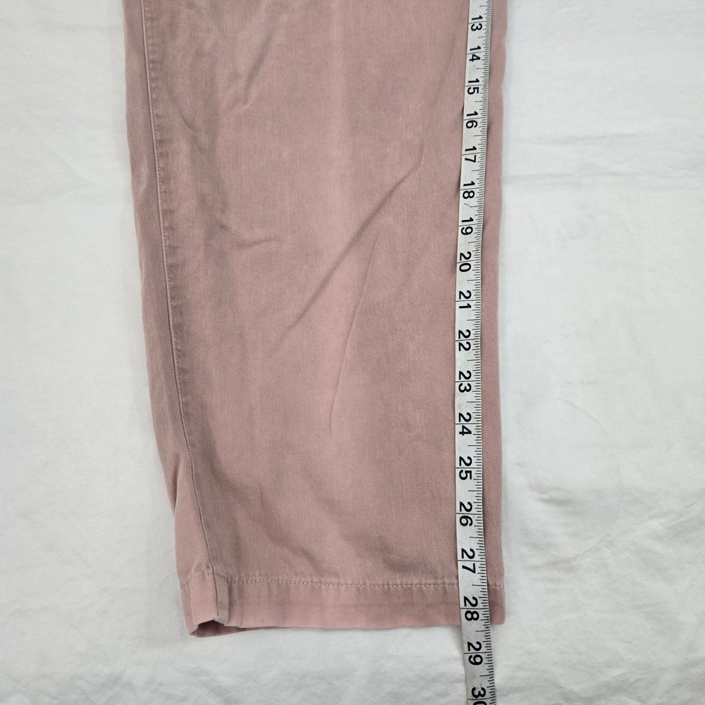 VTG‎ Orvis Pants Women Medium Pink Made in USA Elastic Waist Drawstring Tapered - Picture 6 of 10
